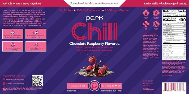Perk Chill Chocolate Raspberry Drink Mix - Image 5